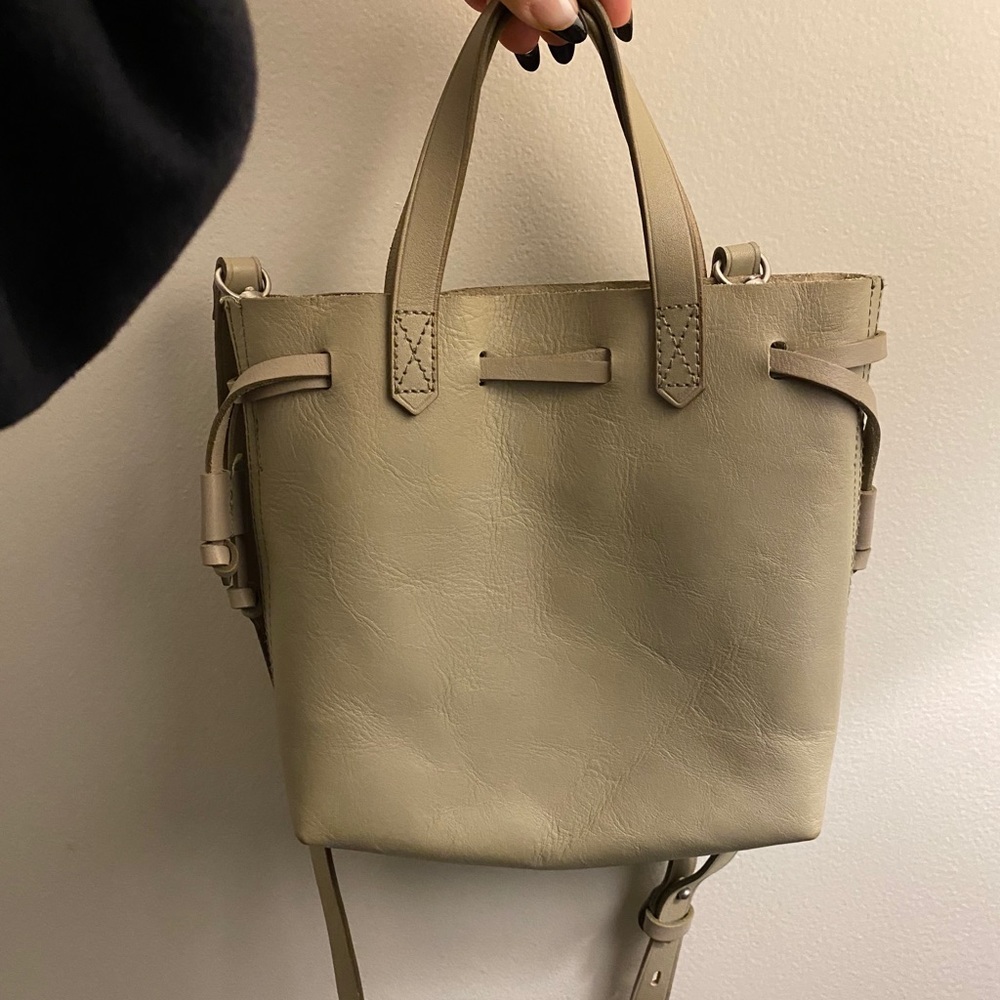 Madewell Small Bucket Purse(Grey/Light Green)